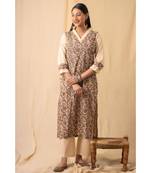 cotton Beige Chaaya KURTA set