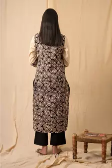 cotton Black  Daisy KURTA set