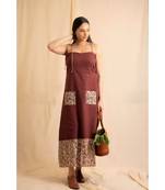 cotton maroon Ruby dress
