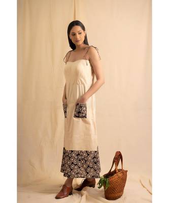 cotton Beige Kshiti dress 3