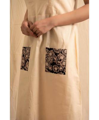 cotton Beige Kshiti dress 6