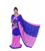 multicolor PURE COTTON Checked JHARNA SAREE WITH BLOUSE PIECE