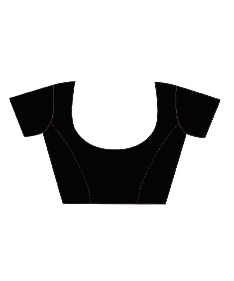 multicolor Cotton Silk designer_pallu Pompom Saree WithBlouse Pieces.