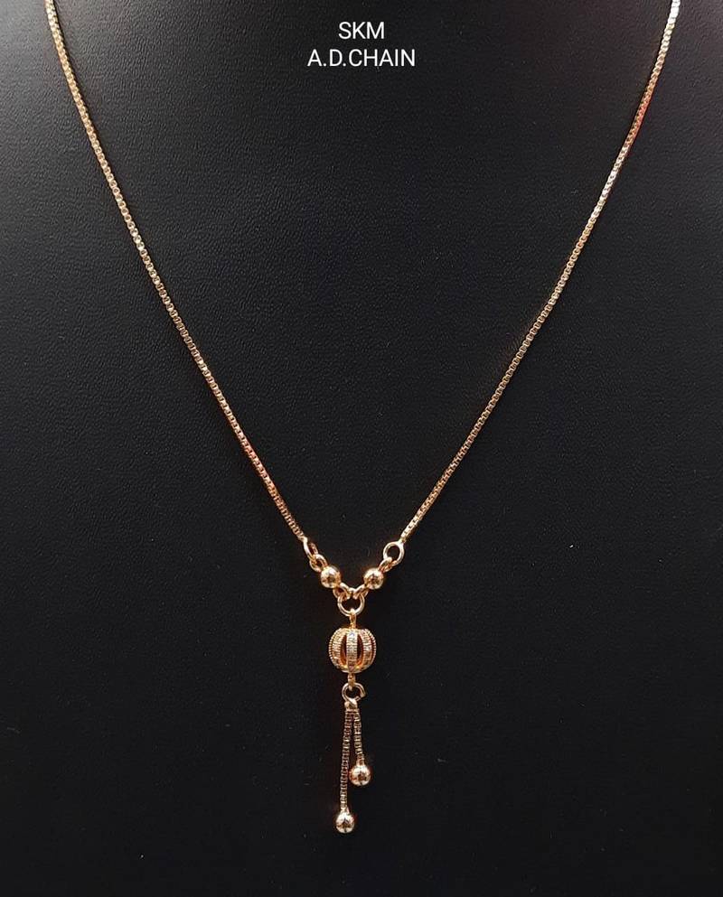 American Diamond Gold Plated Jewellery Necklace   fashion party wear Pendant Set  for Girls & Women