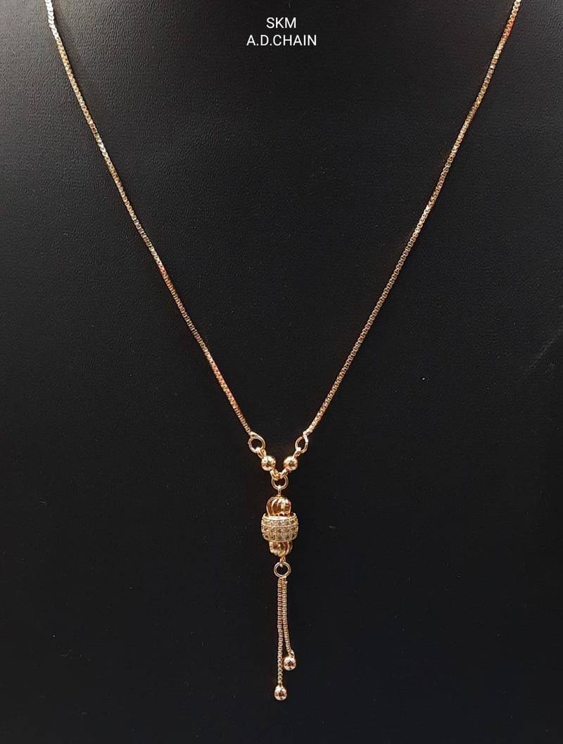 American Diamond Gold Plated Jewellery Necklace  for girls fashion party wear Pendant Set  for Girls & Women