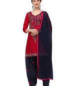 pink New patiala dress Salwar Suit Material.