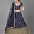 Navy blue zari and sequins embroidered art silk semi stitched lehenga choli for wedding