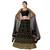 Black embroidered georgette semi stitched wedding lehenga