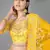 Mesmerizing Yellow Sequins, Zari, and Thread Embroidered Heavy Dola Silk with Heavy Fusing Wedding Designer Lehenga