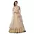White embroidered viscose semi stitched wedding lehenga
