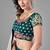 Engaging Rama green thread, dori and sequins embroidered satin Semi Stitched Party wear Lehenga choli