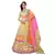 Beige embroidered net semi stitched wedding lehenga
