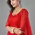 Red embroidered net semi stitched wedding lehenga