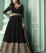 Black Georgette Anarkali Salwar Kameez