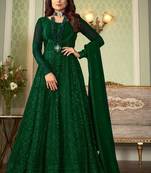 Green Georgette Anarkali Salwar Kameez