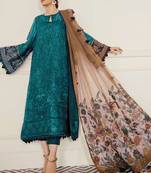Teal Georgette Pakistani Salwar Kameez