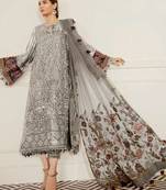 Grey Georgette Pakistani Salwar Kameez