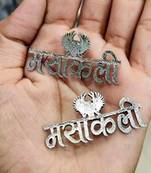 Oxidised Silver Traditional masakali Name Stud Earrings for Women Stylish Latest Earrings for Girls & Women