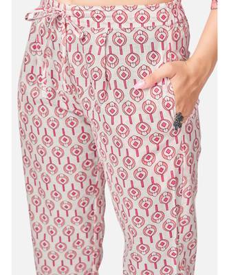 Women's Floral Print & Embroidered Straight Cotton Peach Kurta With Pant & dupatta 6
