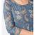 Women's Printed & Hand work Anarkali Cotton Blue Kurta