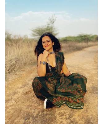 Ek Ehssas  Ajrakh on chanderi silk 2
