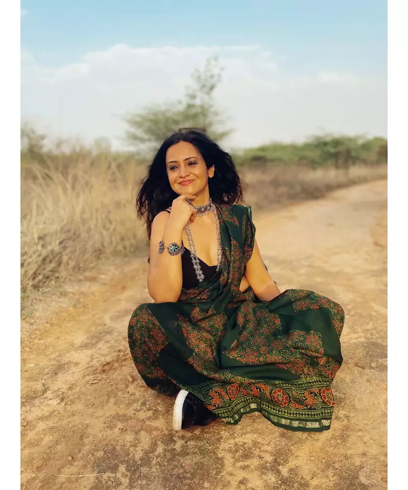 Ek Ehssas  Ajrakh on chanderi silk
