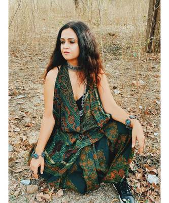 Ek Ehssas  Ajrakh on chanderi silk 3