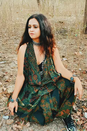 Ek Ehssas  Ajrakh on chanderi silk