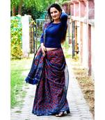 Meghna  Ajrakh on chanderi silk