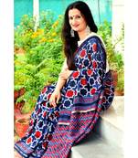 Jharokha  Ajrakh on chanderi silk