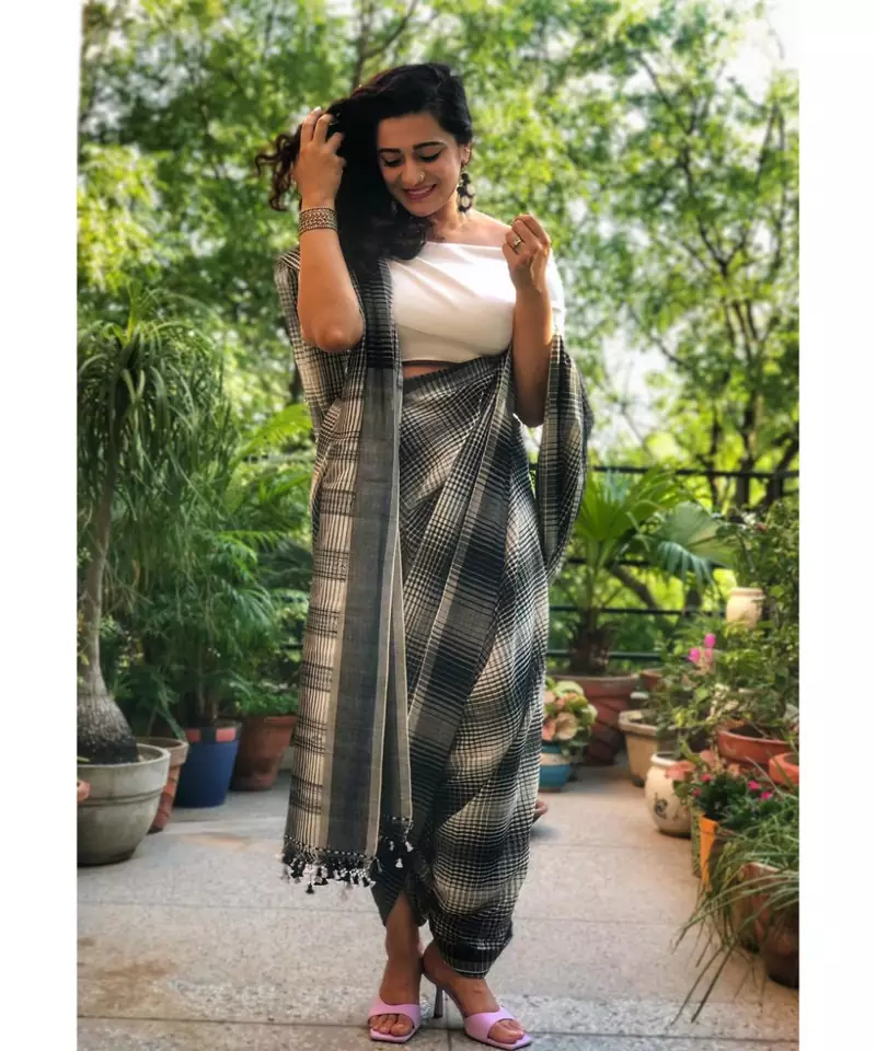 Amal  Khadi cotton saree