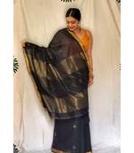 Firdous   Khadi cotton saree with zari work