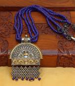 Blue agate necklaces