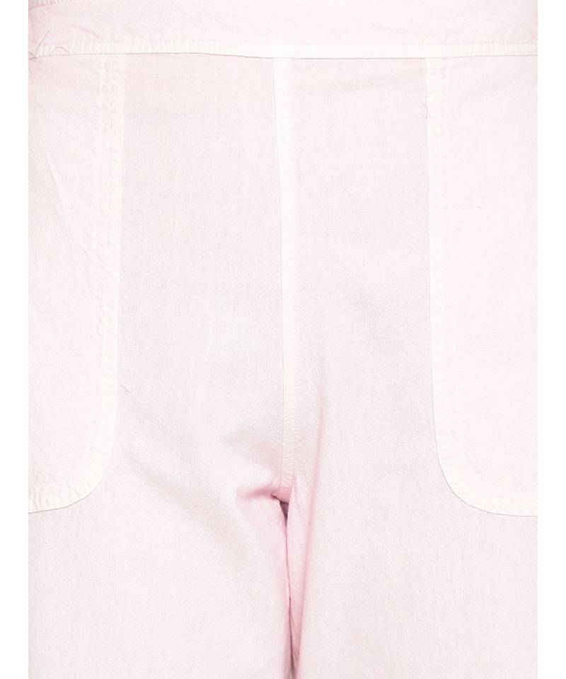 Cotton Washed Culottes in Baby Pink