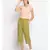 Cotton Washed Culottes in Olive Green