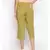 Cotton Washed Culottes in Olive Green
