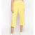 Cotton Washed Culottes in Yellow
