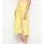 Cotton Washed Culottes in Yellow