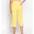 Cotton Washed Culottes in Yellow