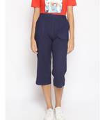 Cotton Washed  Culottes in Navy