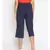 Cotton Washed  Culottes in Navy