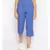 Cotton Washed Culottes in Cobalt Blue