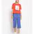 Cotton Washed Culottes in Cobalt Blue