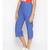 Cotton Washed Culottes in Cobalt Blue