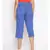 Cotton Washed Culottes in Cobalt Blue