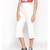 Cotton Washed Culottes in White