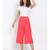 Pink Button Linen BLend Culottes