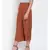 Brown Button Viscose Twill Culottes