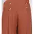 Brown Button Viscose Twill Culottes