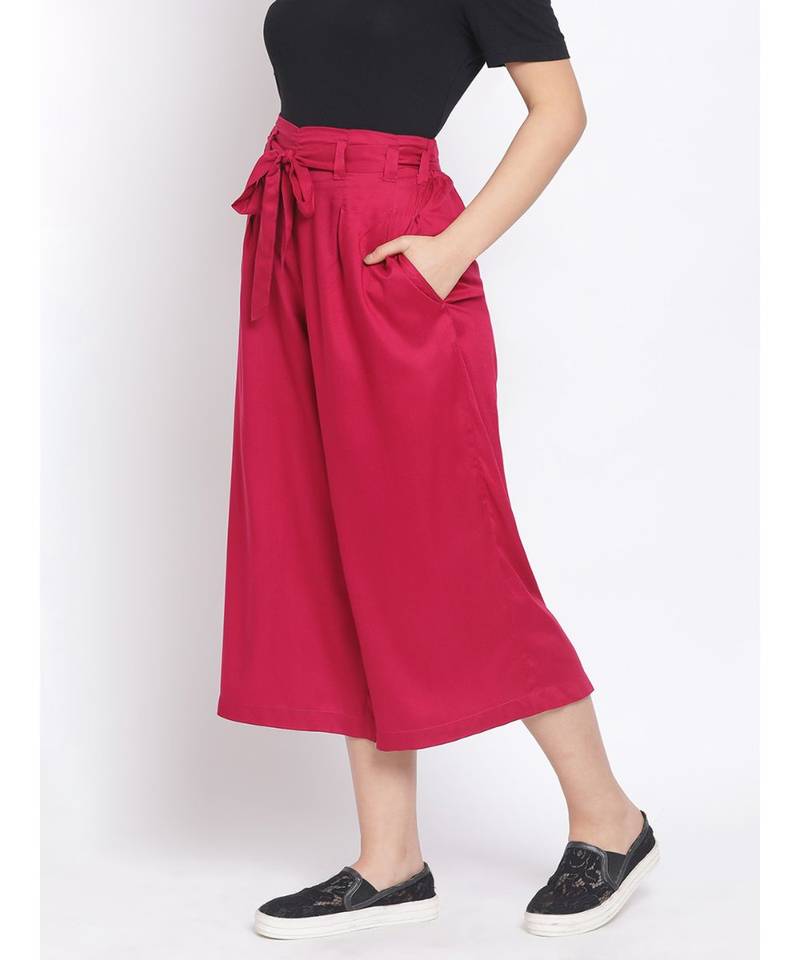 Berry Invention Women Tie Knot Culottes